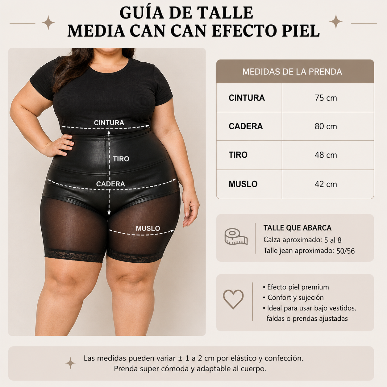 MEDIA CANCAN EFECTO PIEL