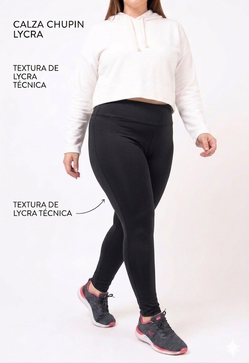 CALZA LYCRA (RECTA, OXFORD O CHUPIN)